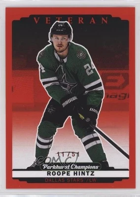 2022-23 Upper Deck Parkhurst Champions Red /51 Roope Hintz #137 - Image 1 of 2