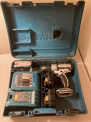 Taladro inalámbrico Makita BDF452 con cargador y 2 baterías de litio de 18 V  Foto 1 de 4