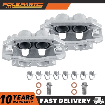 Par de pinzas de freno de disco delanteras izquierda y derecha con soporte para Dodge Ram 1500 Dakota Foto 1 de 4