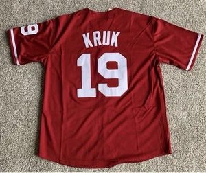 NWT Men’s John Kruk Throwback Phillies Red Jersey 2XL - Picture 1 of 5