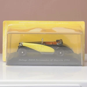 IXO? Modelo Diecast Delage D8SS Fernandez & Darrin 1932, escala 1/43 negro amarillo - Imagen 1 de 24