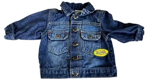 Von Dutch Denim Giacca Jeans Petch Logo Bambino 3-6 Mesi Ottime Condizioni - Foto 1 di 4