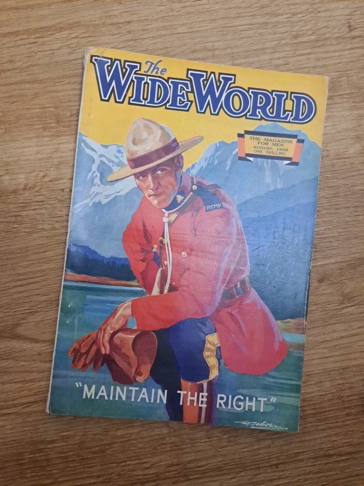 Vintage The Wide World Magazine Vol.83  No.497 August 1939 - Image 1 of 4