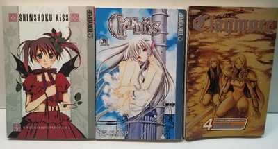 3 Book MANGA Lot! Claymore, Chobits, Shinshoku Kiss - Image 1 of 2