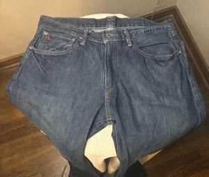 Polo Ralph Lauren Jeans Mens 32x32 Blue Dark Wash Classic 867 Denim EUC - Picture 1 of 10