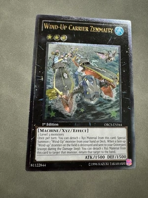 Wind-Up Carrier Zenmaity ORCS-EN044 Ultimate Rare Unlimited Edition LP YUGIOH - Image 1 of 4