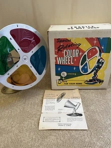 Spartus Rotating Color Wheel - Retro Christmas Aluminum Tree Light- Doesn’t Spin - Picture 1 of 8