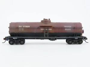Coche cisterna HO Walthers BN Burlington Northern MOW 40' #975829 - personalizado desgastado - Imagen 1 de 10