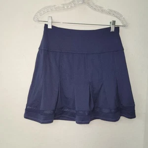 Lucky in Love Skort Para Mujer XS Azul Marino Plisado Tenis Falda con Ribete de Malla Nueva - Imagen 1 de 8