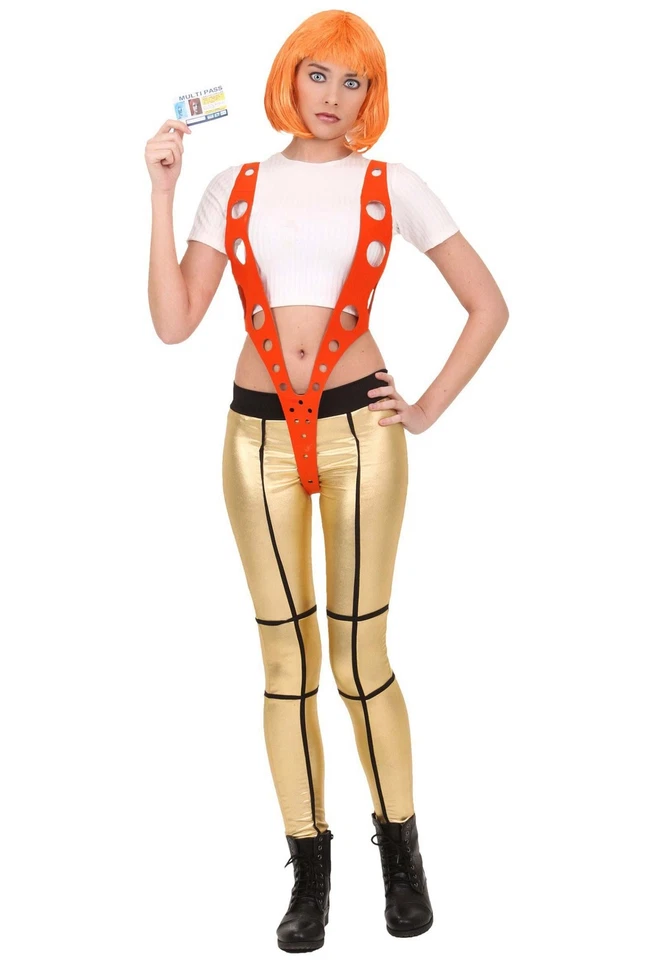 5th Element Leeloo Orange Harness Costume - Image 1 of 1