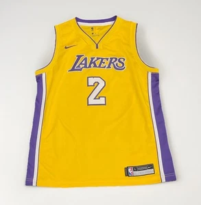 Lonzo Ball Los Angeles Lakers Nike Swingman Jersey #2 YOUTH Large Yellow Purple - Picture 1 of 9