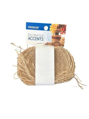 Panacea Burlap Garland 60152 New 30 Ft Decorative Accents Country Farmhouse DIY - Image 1 of 4