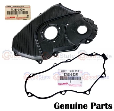 Genuine Toyota Hilux LN166 3L 2.8 Diesel Timing Belt Cover w Gasket - Image 1 of 4