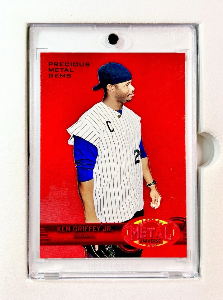 2022 Skybox Metal Ken Griffey Jr PRECIOUS METAL GEMS PMG RED /100 SP - HOF SP - Image 1 of 4