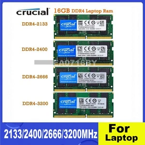 Crucial DDR4 16GB 2133/2400/2666/3200MHz SODIMM 2Rx8 260Pin Speicher For Laptop - Picture 1 of 17