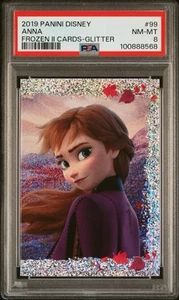 2019 Panini Disney Frozen 2 PSA 8 Nm Mint Glitter Refractor #99 Anna - Bild 1 von 2