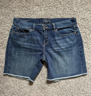 Lucky Brand Denim Shorts Laguna Short Size 8/29 Frayed Hem 9.5” Rise - Image 1 of 4