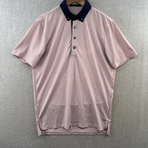 Camisa Polo Greyson Pequeña Rosa Ondas Geométricas Manga Corta Golf Elastizada Lobo - Imagen 1 de 15