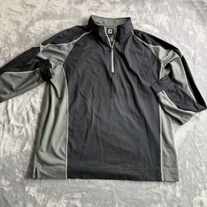 FootJoy Large Men’s Black Gray 1/4 Zip Long Sleeve Golf Outerwear - Picture 1 of 8