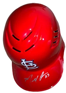 Marcell Ozuna Signed St. Louis Cardinal’s Rawlings Authentic MLB Batting Helmet - Picture 1 of 6