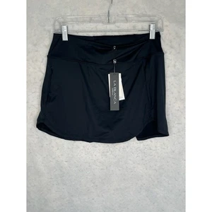 La Blanca Badeanzug Medium schwarz Rock unten Island Goddess Taschen Skort NEU $ 80 - Bild 1 von 14