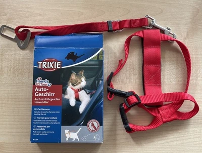 Trixie Katze Autogeschirr Führgeschirr 20–50 cm Auto Transport Leine Geschirr - Bild 1 von 4