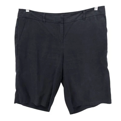 Pantalones Cortos EILEEN FISHER Negros 100% Tencel Informales Bolsillos Talla MEDIANA Foto 1 de 4