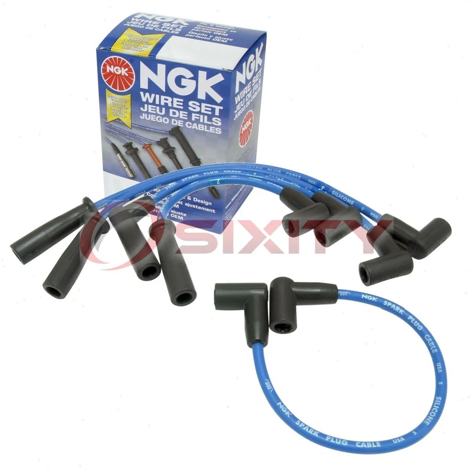 1 pc NGK Spark Plug Wire Set for 1990-2002 Jeep Wrangler 2.5L L4 - Engine ox - Image 1 of 4