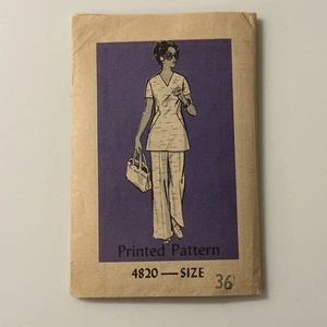 Versandhandel 4820 Misses Vintage Tunika & Hose Muster Gr. 36 Brustweite 40 UNGESCHNITTEN - Bild 1 von 3