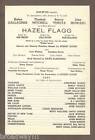 Helen Gallagher "Hazel Flagg" Jule Styne / Ben Hecht 1953 Tryout Broadside