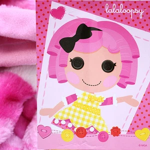 Lalaloopsy Plush Mink Blanket Raschel Throw Twin Single Bedding Crumb Sugar Pink - Picture 1 of 3