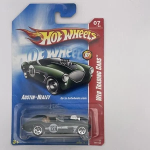 2008 Hot Wheels Web Trading Cars #07/24 Austin Healy (Green) Chrome Malaysia - Picture 1 of 4