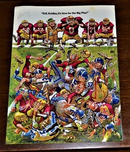 Folleto promocional de colección 1973 de fútbol americano de la Fuerza Aérea de los Estados Unidos The Big Play - Imagen 1 de 3