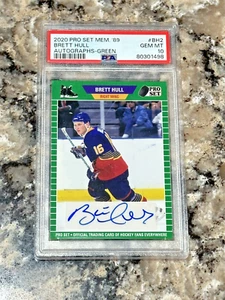 2020-21 Leaf Pro Set Memories 1989 Brett Hull Auto #A89-BH2 PSA 10 #2/7 - Picture 1 of 4