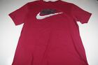 Nike Mens Size Medium Graphic LOGO T-shirt Short Sleeve Red color