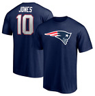 New England Patriots Mac Jones Fanatics Navy Blue Name & Number Jersey T-Shirt