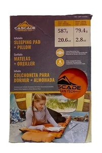 Juego de almohadillas para dormir aisladas en cascada para acampar al aire libre poliéster felpa naranja - Imagen 1 de 5