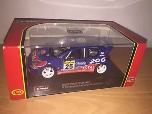 Bburago Burago 1:32 PEUGEOT 206 WRC H. Rovanpera Rally De Monte Carlo 2002 MIB - Foto 1 di 3