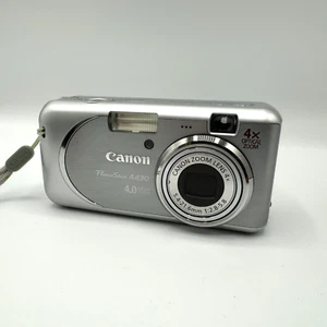 Canon PowerShot A430 Digitalkamera, silber - Bild 1 von 9