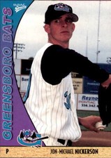 2004 Greensboro Bats Multi-Ad 19 Jon-Michael Nickerson Millbrook Alabama AL Card