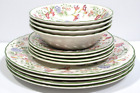Churchill England Emily Floral Design 4 X Dinner Plates Side Plates Cereal Bowls