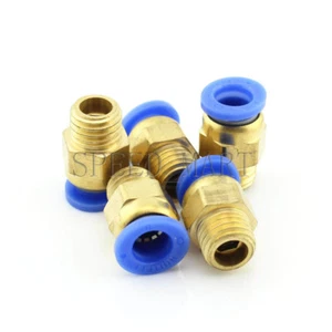 5 Pezzi Connettore Aria Pneumatico Sgancio Rapido M12*1,75 Filettato Metrico Tubo 8mm - Foto 1 di 4