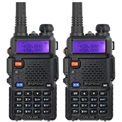 2x Baofeng UV-5R UHF VHF Dual Band Handheld Ham Radio Walkie Talkie Transceiver - Image 1 of 4