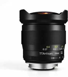 TTArtisan 11mm F2.8 MF Ultra-Wide Fisheye Lens APS-C for Sony E Mount Camera - Picture 1 of 8