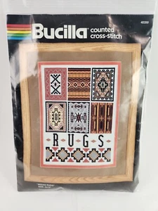 Indian Rugs Bucilla Counted Cross Stitch Kit 9x12 Needlepoint Embroidery Floss - Picture 1 of 3