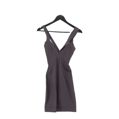 Dsquared2 Abito Donna Midi S Viola Viscosa con Elastan Body in Poliammide