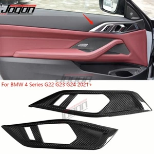 Carbon Inner Door Handle Frame Cover For BMW 4 Series G22 G23 G24 425i 430i 21+ - Picture 1 of 9