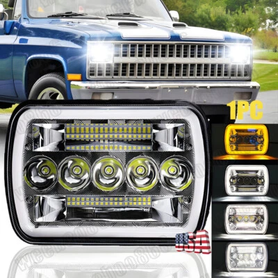 for Chevy C10 C20 C30 K10 K20 K1500 K2500 105W 7x6 inch LED Hi/Lo Beam Headlight - Изображение 1 из 4