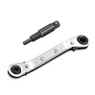 Air Conditioner Ratchet Wrench Hvac AC Val ve Service Wrench with Hexagon Bit