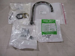 *NEW* CHICAGO FAUCETS GN2AH8 TUBE SPOUT w/SPRAY OUTLET - Picture 1 of 8